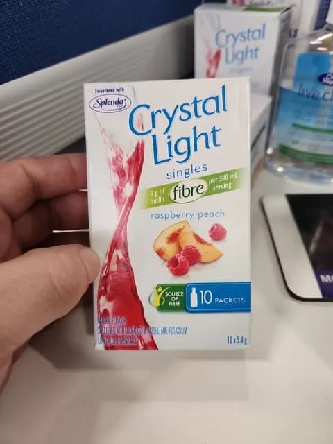 Crystal Light Singles Raspberry Peach