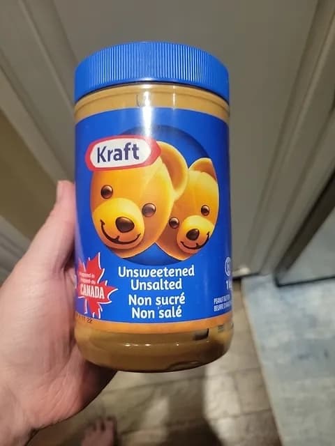 Kraft Unsweetened Unsalted Peanut Butter