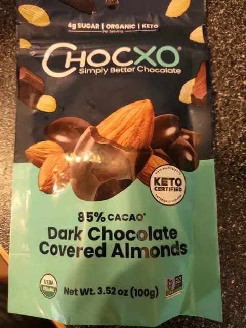 Chocxo Dark Chocolate Covered Almonds