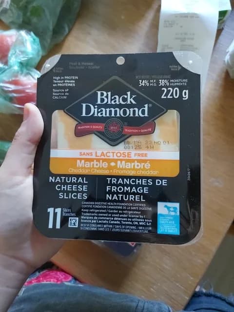 Black Diamond Lactose Free Marble Natural Cheddar Cheese