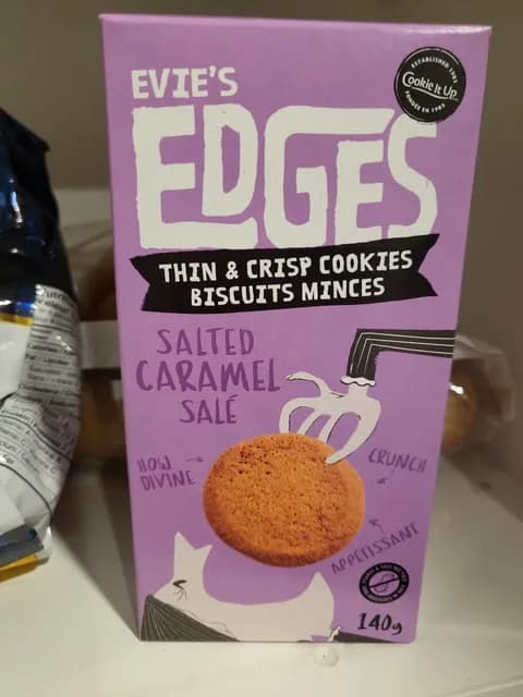 Evie'S Edges Salted Caramel Thin & Crisp Cookies