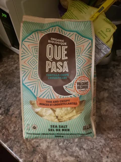 Que Pasa Organic Sea Salt Tortilla Chips