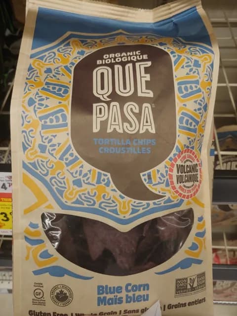 Organic Que Pasa Blue Corn Tortilla Chips