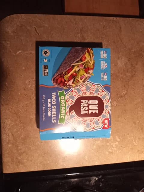 Que Pasa Organic Blue Corn Taco Shells