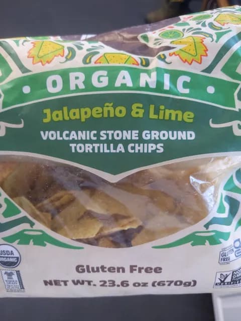 Que Pasa Organic Jalapeno & Lime Tortilla Chips