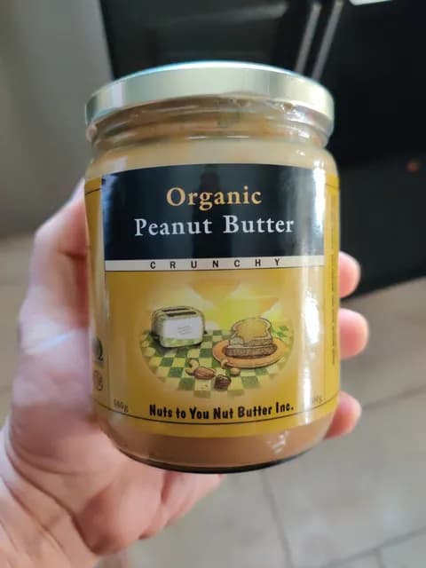 Nuts To You Nut Butter Inc. Organic Crunchy Peanut Butter