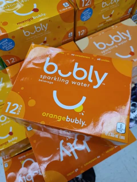 Bubly Sparkling Water Orange Bubly