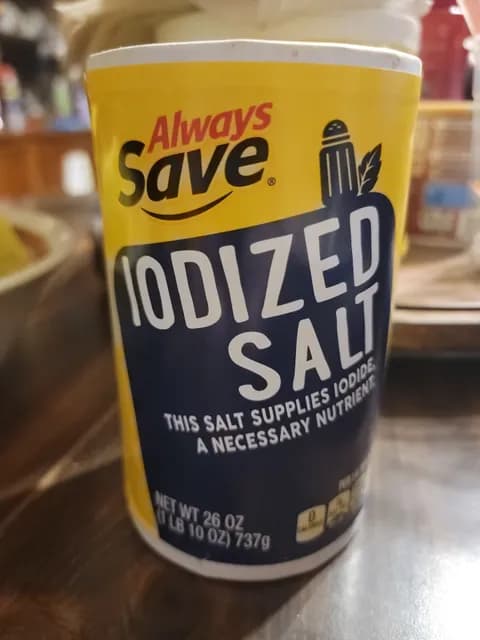 Always Save Iodized Salt