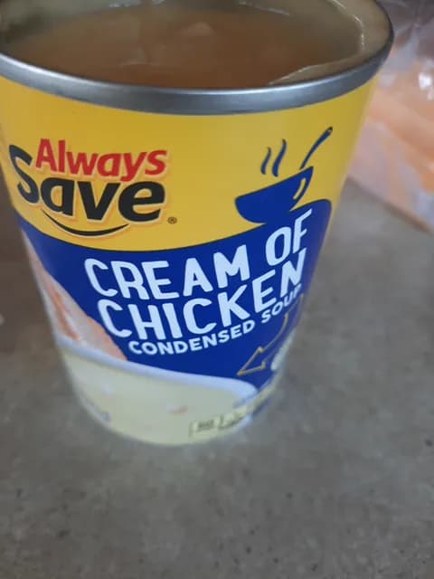 Always Save Cream Of Chicken Condensed Soup