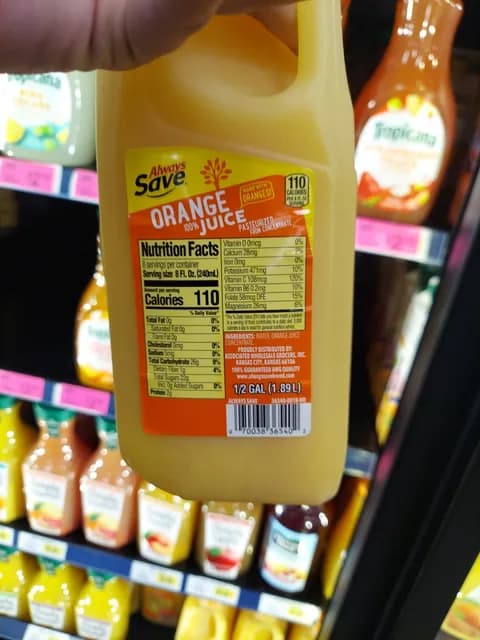 Always Save Orange Juice