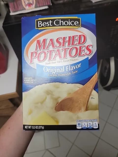Best Choice Mashed Potatoes Original Flavor Creamy Homestyle Taste