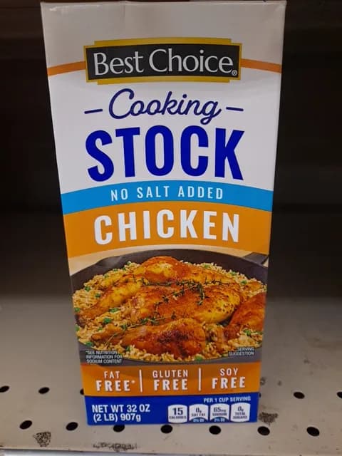Best Choice Cooking Stock No Salt Added Chicken
