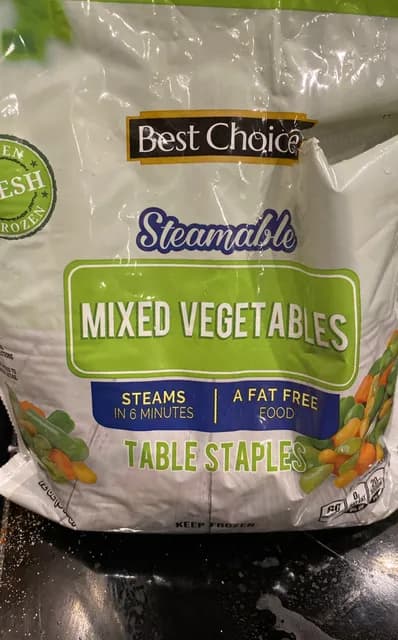 Best Choice Steamable Mixed Vegetables Table Staples
