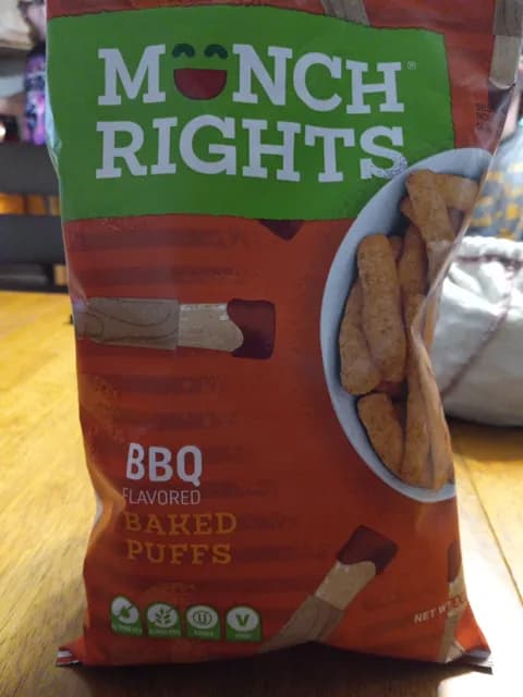 Munch Rights Bbq Baked Puffs
