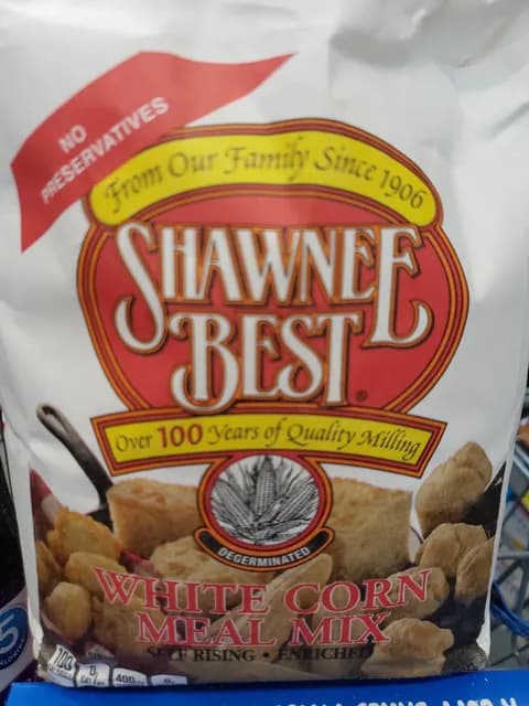 Shawnee Best White Corn Meal Mix