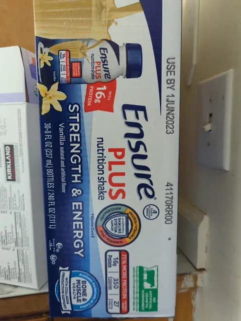 Ensure Plus Strength & Energy Nutrition Shake, Vanilla Flavor