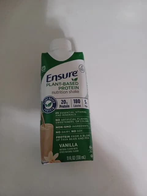 Ensure Plant-Based Protein Nutrition Shake, Vanilla Flavor