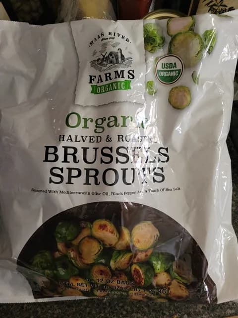 Maas River Farms Organic Halved & Roasted Brussels Sprouts