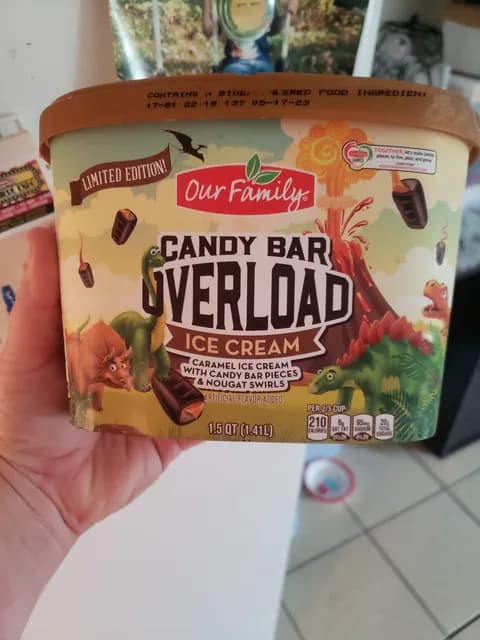 Our Family Candy Bar Overload Ice Cream