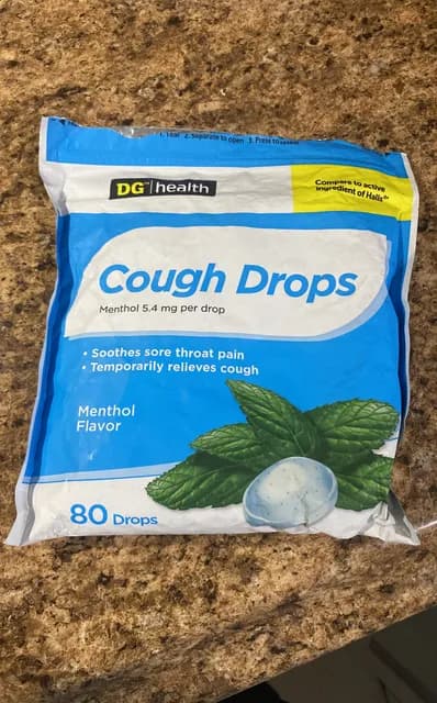 Dg Health Cough Drops Menthol Flavor