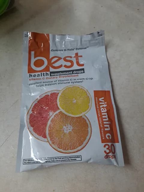 Besthealth Supplement Drops Vitamin C Assorted Citrus Natural Flavors
