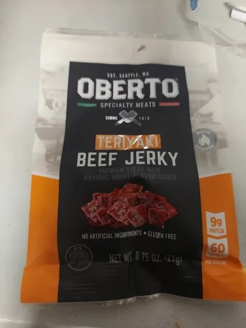 Oberto Specialty Meats Teriyaki Beef Jerky