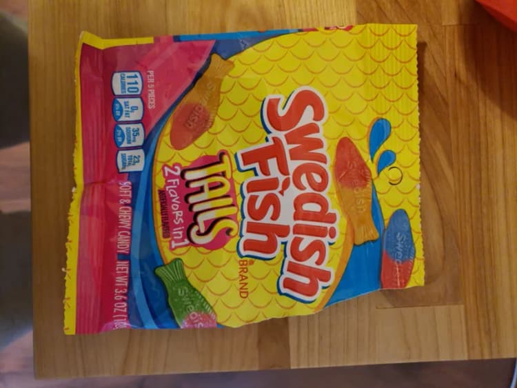 Swedish Fish Tails 2 Flavors In 1 Soft & Chewy Candy