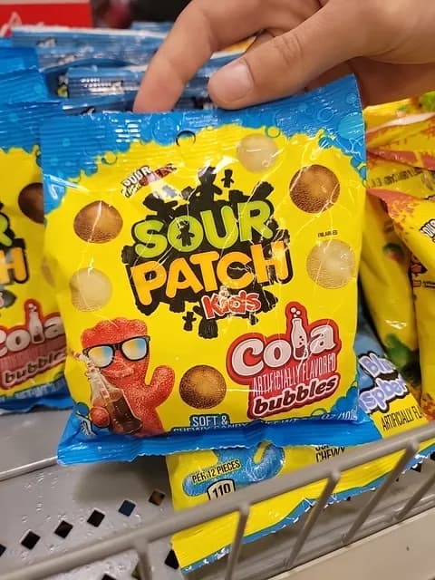 Sour Patch Kids Cola Flavored Bubbles Soft & Chewy Candy