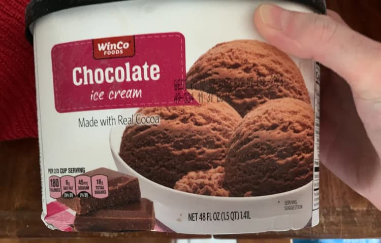 Winco Foods Chocolate Ice Cream