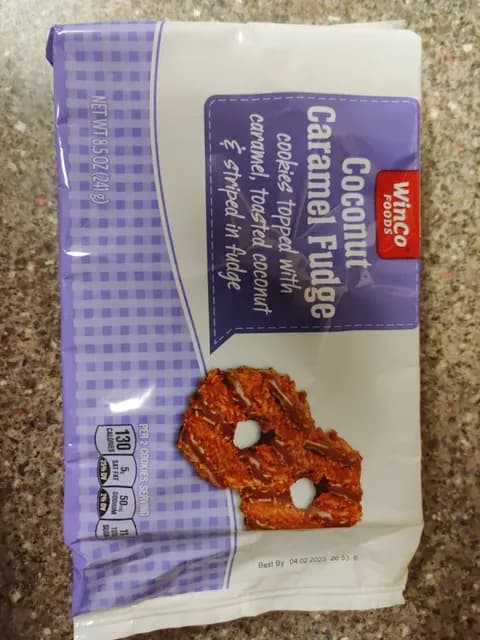 Winco Foods Coconut Caramel Fudge Cookies