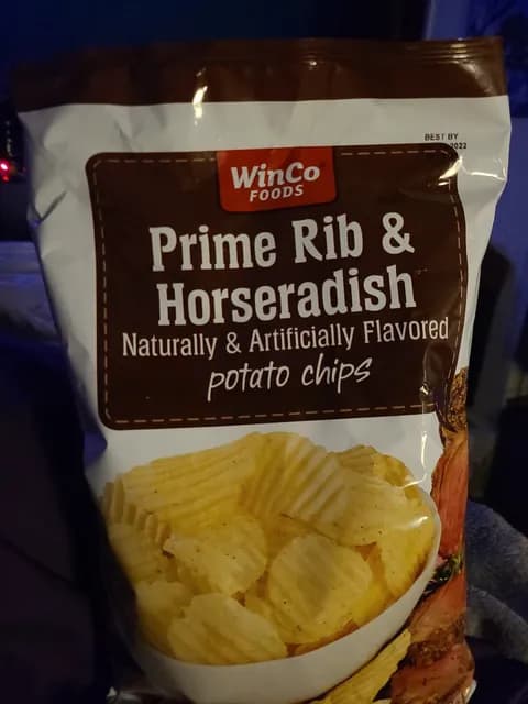 Winco Foods Prime Rib & Horseradish Naturally & Artificially Flavored Potato Chips