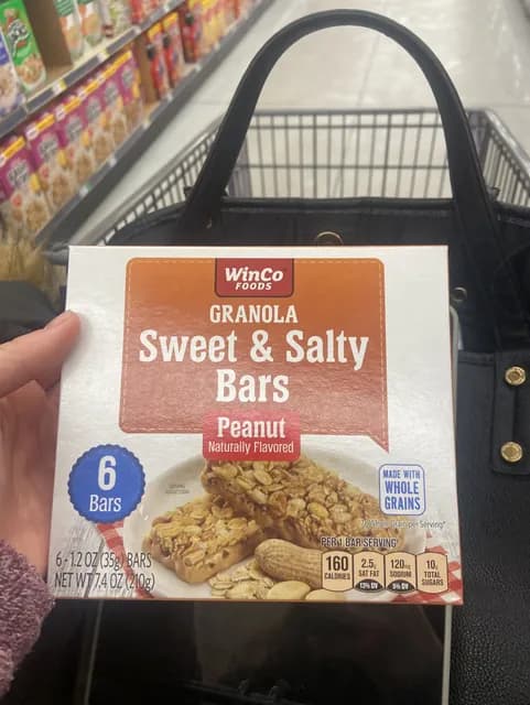 Winco Foods Sweet & Salty Granola Bars Peanut Flavor