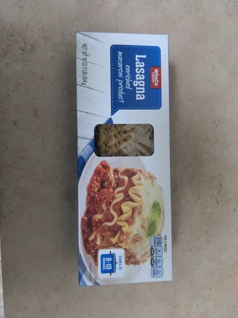 Winco Foods Lasagna