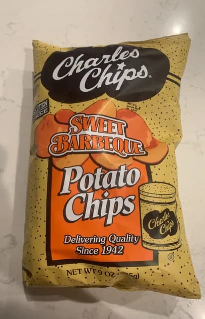 Charles Chips Sweet Barbeque Potato Chips