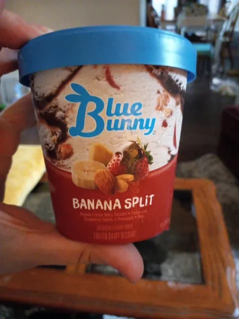 Blue Bunny Banana Split  Dairy Dessert