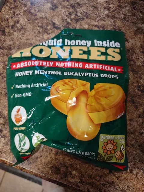 Honees Honey Menthol Eucalyptus Drops