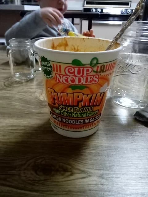 Nissin Cup Noodles Pumpkin Spice Flavor