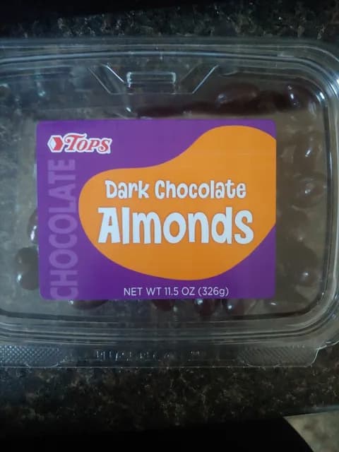 Tops Dark Chocolate Almonds