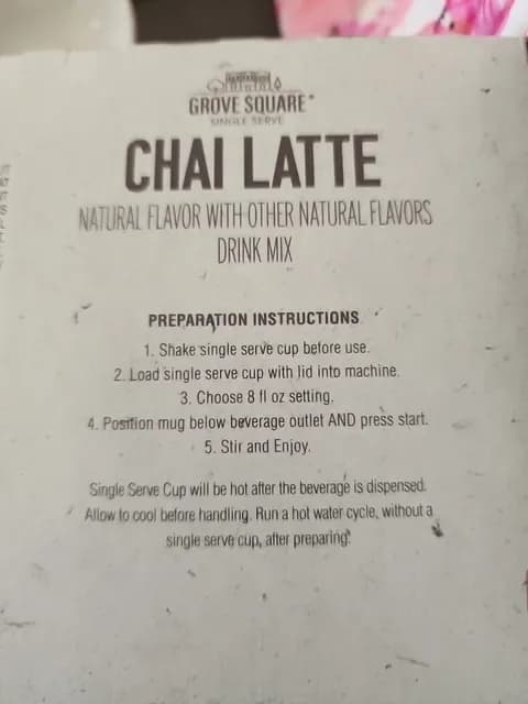 Grove Square Chai Latte Drink Mix