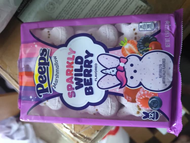 Peeps Marshmallow Sparkly Wild Berry Flavored