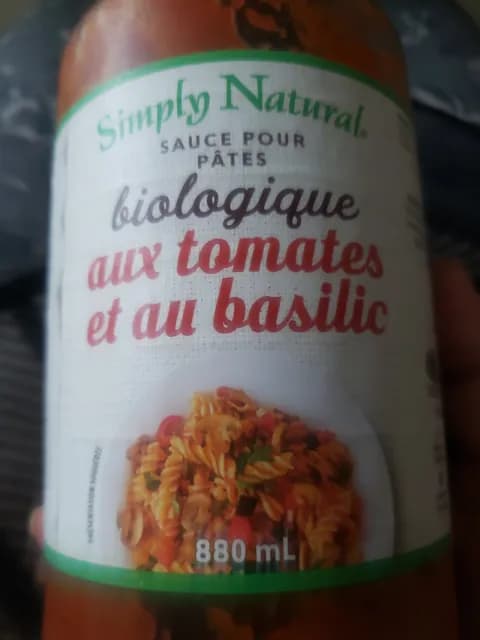 Simply Natural Organic Tomato Basil Pasta Sauce