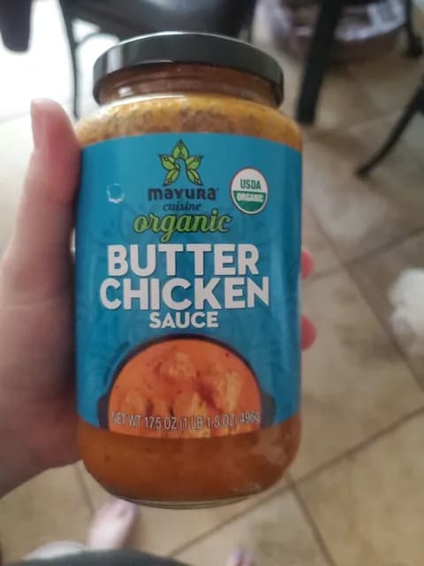 Mayura Cuisine Organic Butter Chicken Sauce