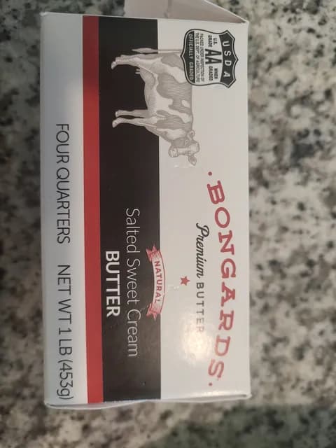 Bongards Natural Salted Sweet Cream Butter