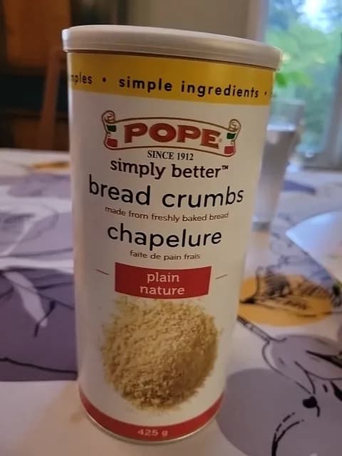 Pope Simply Better Bread Crumbs Made From Freshly Baked Bread Plain Nature