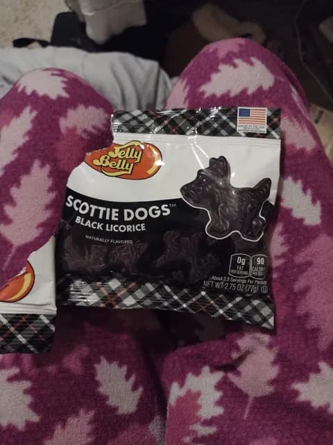Jelly Belly Black Licorice Scottie Dogs