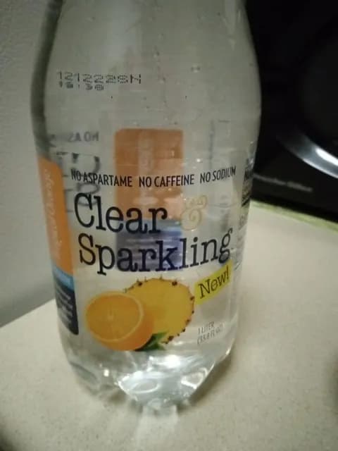 Clear & Sparkling Tropical Orange Water Beverage No Aspartame, No Caffeine, No Sodium