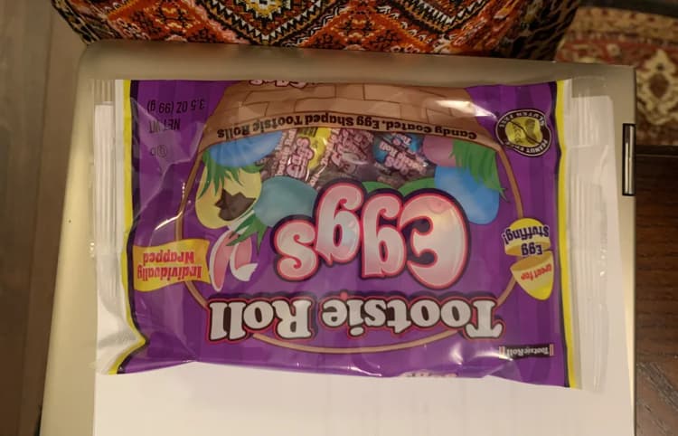 Tootsie Roll Eggs Candy Coated, Egg Shaped Tootsie Rolls
