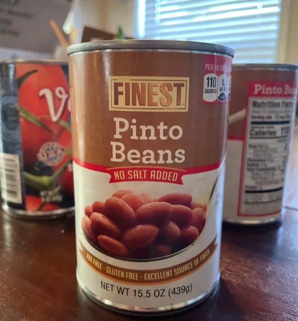 Finest Brand Pinto Beans No Salt Added