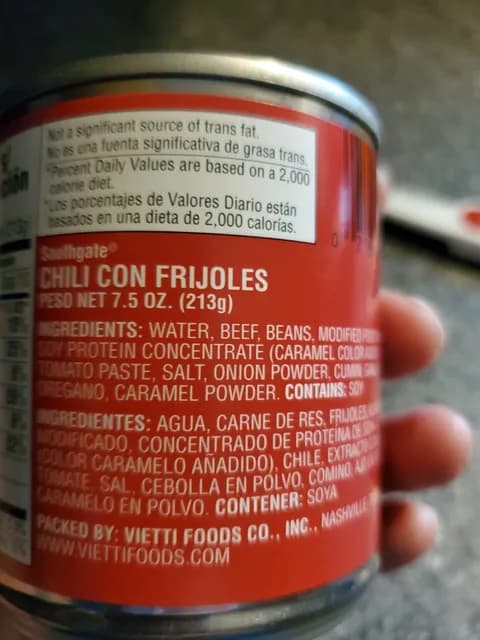 Southgate Chilli With Beans