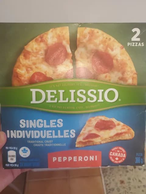 Delissio Singles Traditional Crust Pepperoni